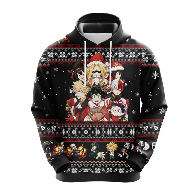 My Hero Academia Christmas Cute Noel Mc Ugly Hoodie Amazing Gift Idea Thanksgiving Gift Nearkii