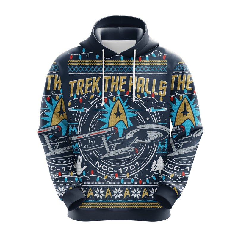 Trek The Hall Christmas Cute Noel Mc Ugly Hoodie Amazing Gift Idea Thanksgiving Gift Nearkii