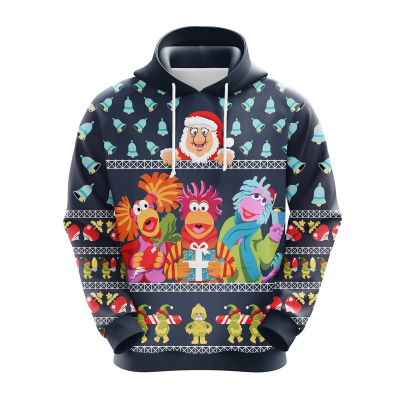 Fraggle Rock Sublimated Adult Christmas Cute Noel Mc Ugly Hoodie Amazing Gift Idea Thanksgiving Gift Nearkii