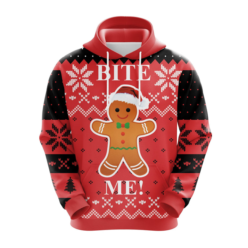 Bite Me Christmas Cute Noel Mc Ugly Hoodie Amazing Gift Idea Thanksgiving Gift