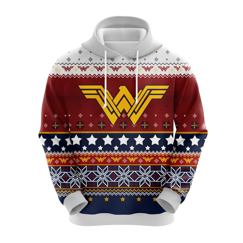 Wonder Woman 3D Christmas Cute Noel Mc Ugly Hoodie Amazing Gift Idea Thanksgiving Gift Nearkii