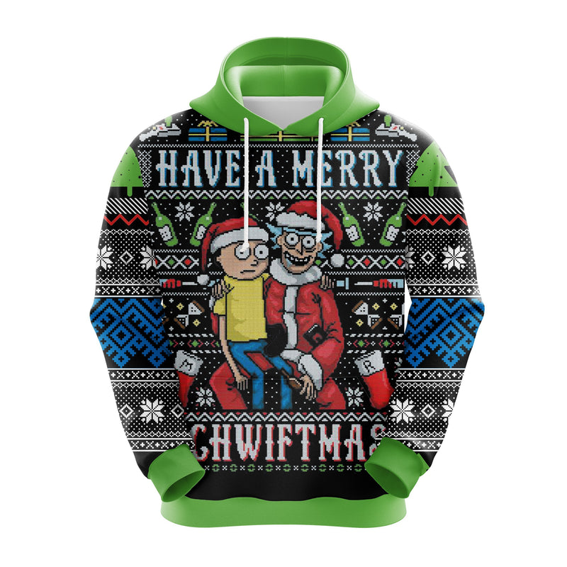 Merry Rick And Morty Christmas Cute Noel Mc Ugly Hoodie Amazing Gift Idea Thanksgiving Gift