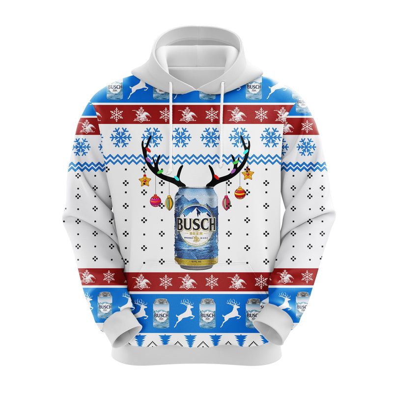 Busch Blue White Christmas Christmas Cute Noel Mc Ugly Hoodie Amazing Gift Idea Thanksgiving Gift Nearkii