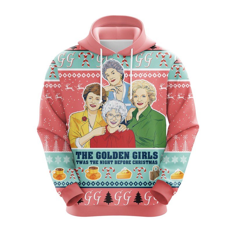 Golden Girls Pink Christmas Cute Noel Mc Ugly Hoodie Amazing Gift Idea Thanksgiving Gift Nearkii