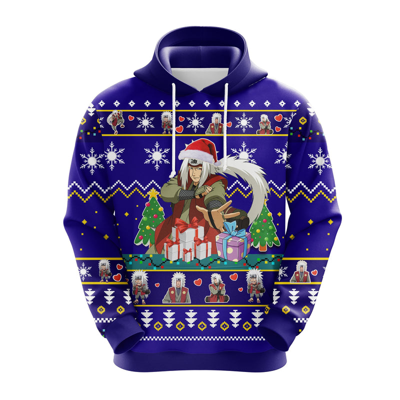 Jiraiya Naruto Blue Christmas Cute Noel Mc Ugly Hoodie Amazing Gift Idea Thanksgiving Gift Nearkii