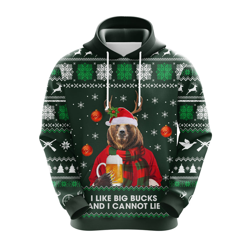 I Like Big Bucks And I Cannot Lie Christmas Cute Noel Mc Ugly Hoodie Amazing Gift Idea Thanksgiving Gift Nearkii