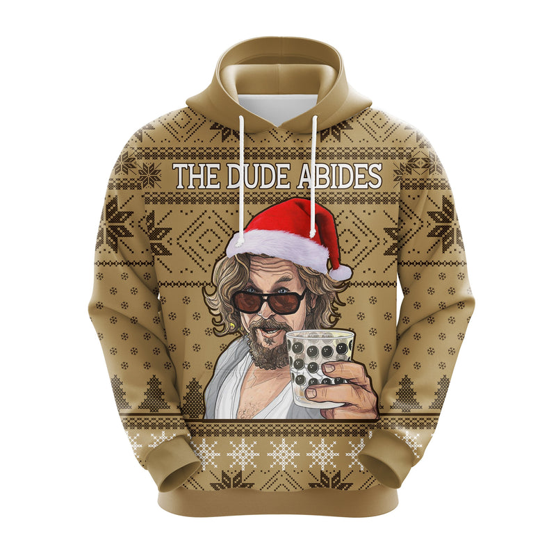 The Dude Abides Christmas Cute Noel Mc Ugly Hoodie Amazing Gift Idea Thanksgiving Gift Nearkii