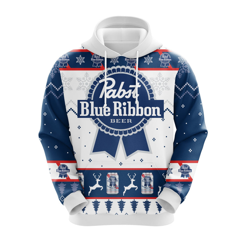 Pabst Blue Beer Christmas Cute Noel Mc Ugly Hoodie Amazing Gift Idea Thanksgiving Gift Nearkii