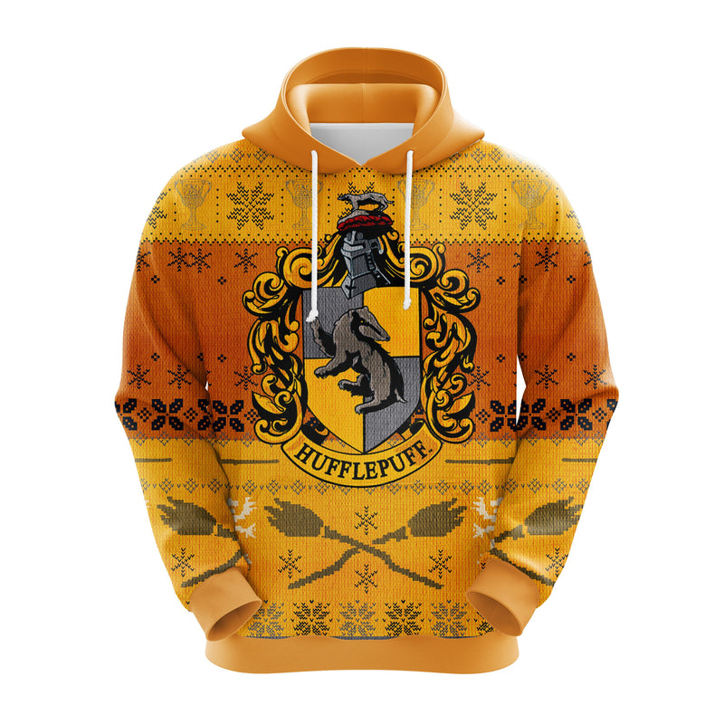 Hufflepuff Harry Potter Christmas Cute Noel Mc Ugly Hoodie Amazing Gift Idea Thanksgiving Gift Nearkii