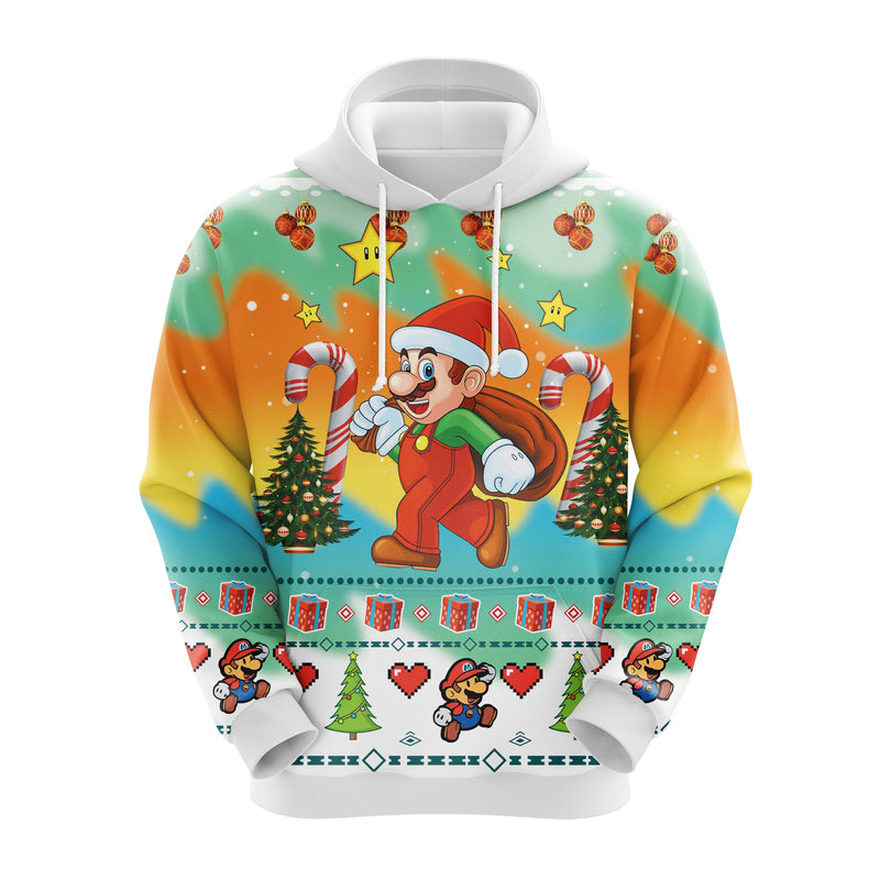 Mario Christmas Cute Noel Mc Ugly Hoodie Amazing Gift Idea Thanksgiving Gift Nearkii