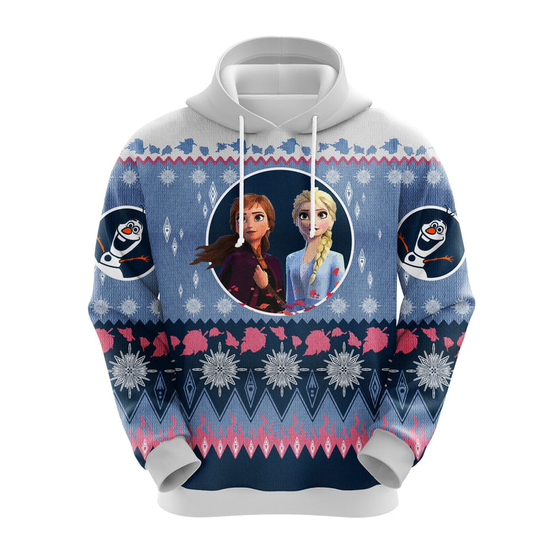 Frozen Elsa Anna Christmas Cute Noel Mc Ugly Hoodie Amazing Gift Idea Thanksgiving Gift Nearkii