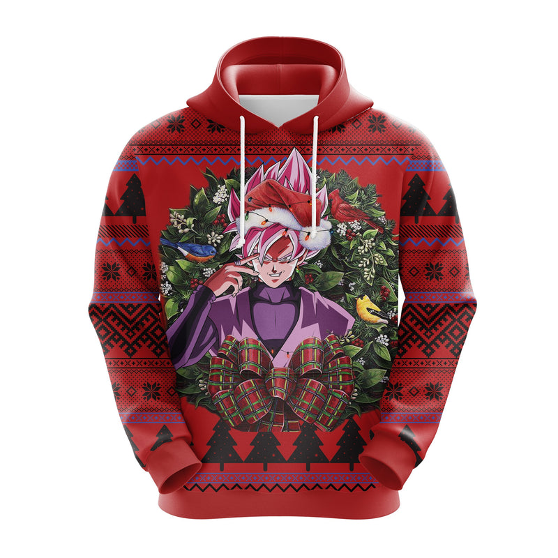 Black Goku Ssj Rose Dragon Ball Christmas Cute Noel Mc Ugly Hoodie Amazing Gift Idea Thanksgiving Gift Nearkii