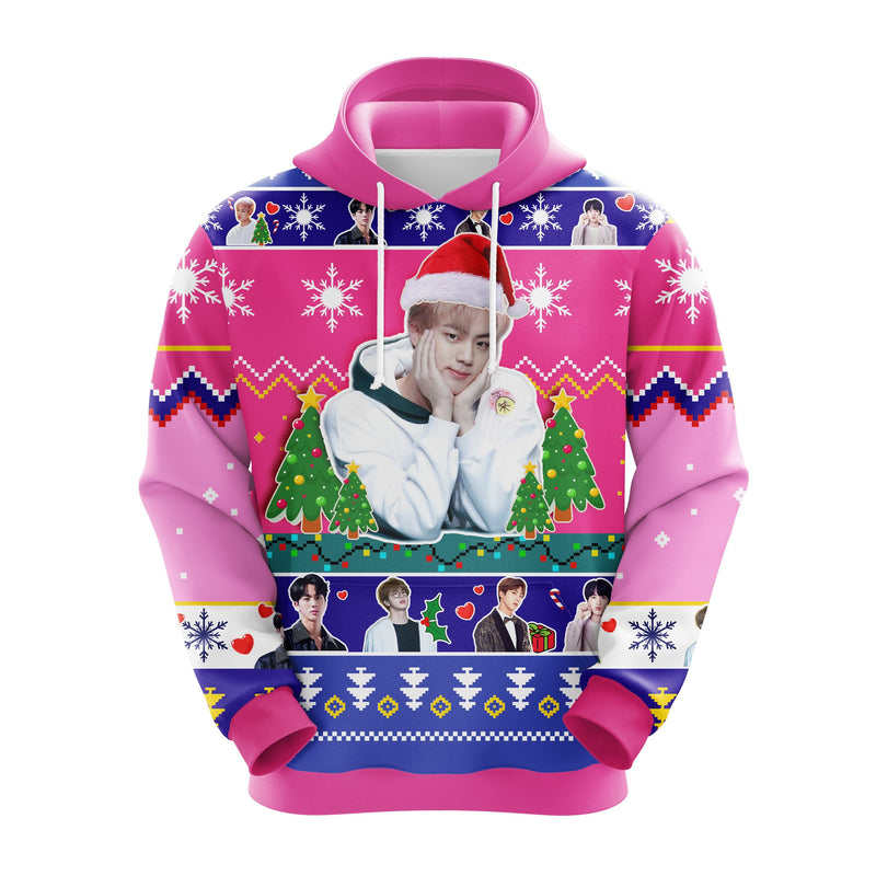 Jin Bts Christmas Cute Noel Mc Ugly Hoodie Amazing Gift Idea Thanksgiving Gift Nearkii