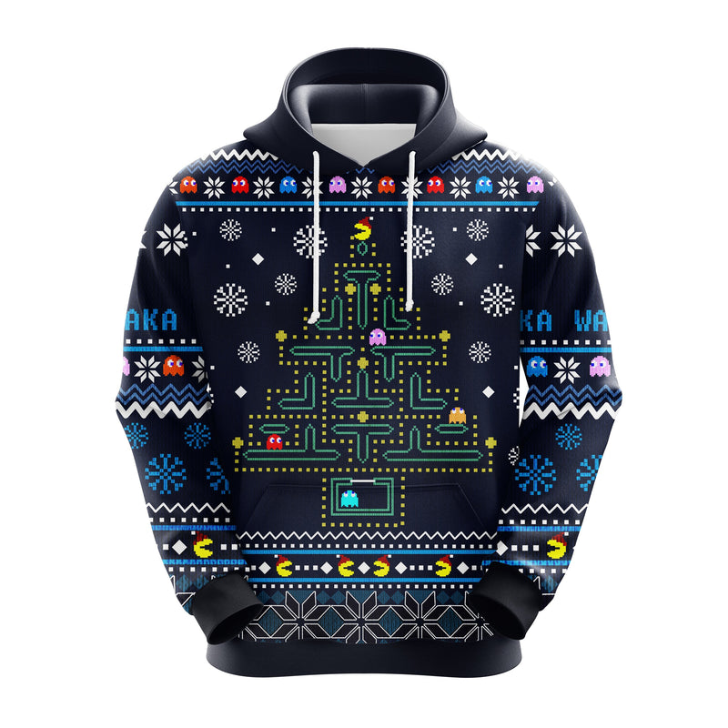 Pac-Man Christmas Cute Noel Mc Ugly Hoodie Amazing Gift Idea Thanksgiving Gift Nearkii