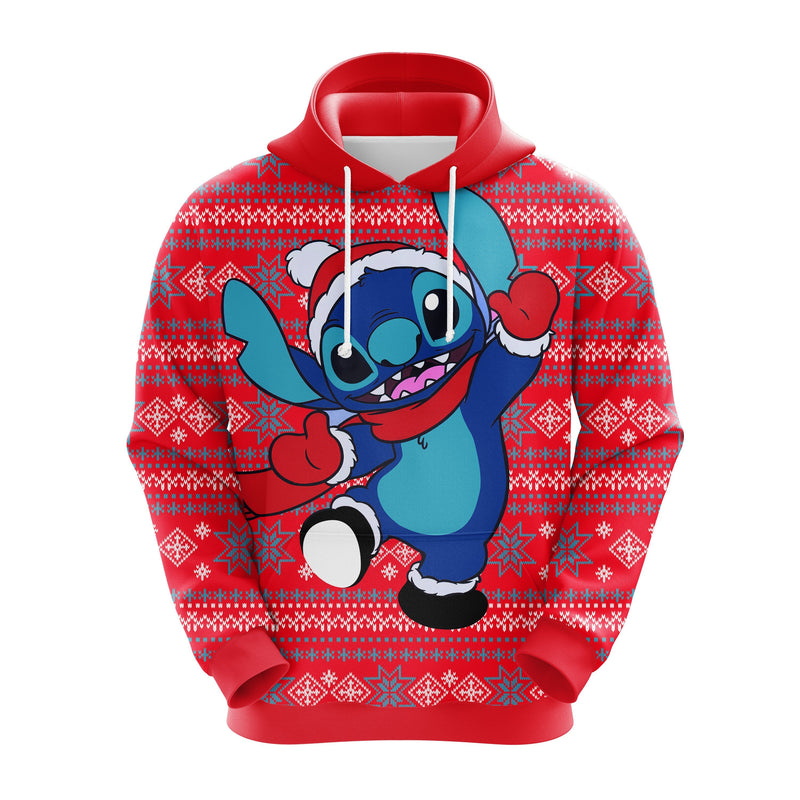 Stitch Winter Red Christmas Cute Noel Mc Ugly Hoodie Amazing Gift Idea Thanksgiving Gift Nearkii