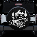 And So The Adventure Begins Car Spare Tire Cover Gift For Campers Nearkii