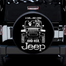 A Girl And Her Corgi Jeep Car Spare Tire Covers Gift For Campers Nearkii