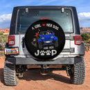 A Girl Love Her Dog And Her Jeep Blue Car Spare Tire Covers Gift For Campers Nearkii