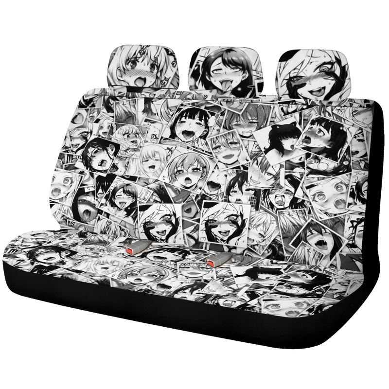 Ahegao Car Back Seat Covers Decor Protectors Nearkii