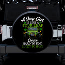 A Jeep Girl Is Like A Four Leaf Car Spare Tire Cover