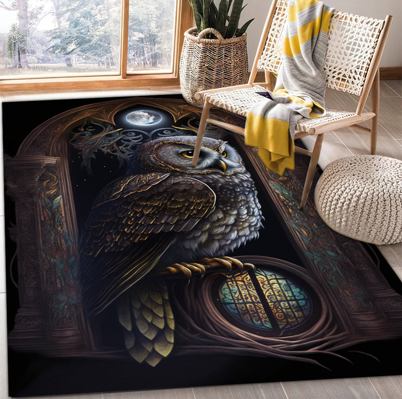 Magic Owl 2 Carpet Rug Home Room Decor Nearkii
