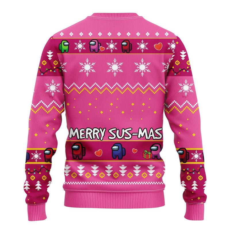 Among Us Merry Sus Ugly Christmas Sweater Amazing Gift Idea Thanksgiving Gift Nearkii