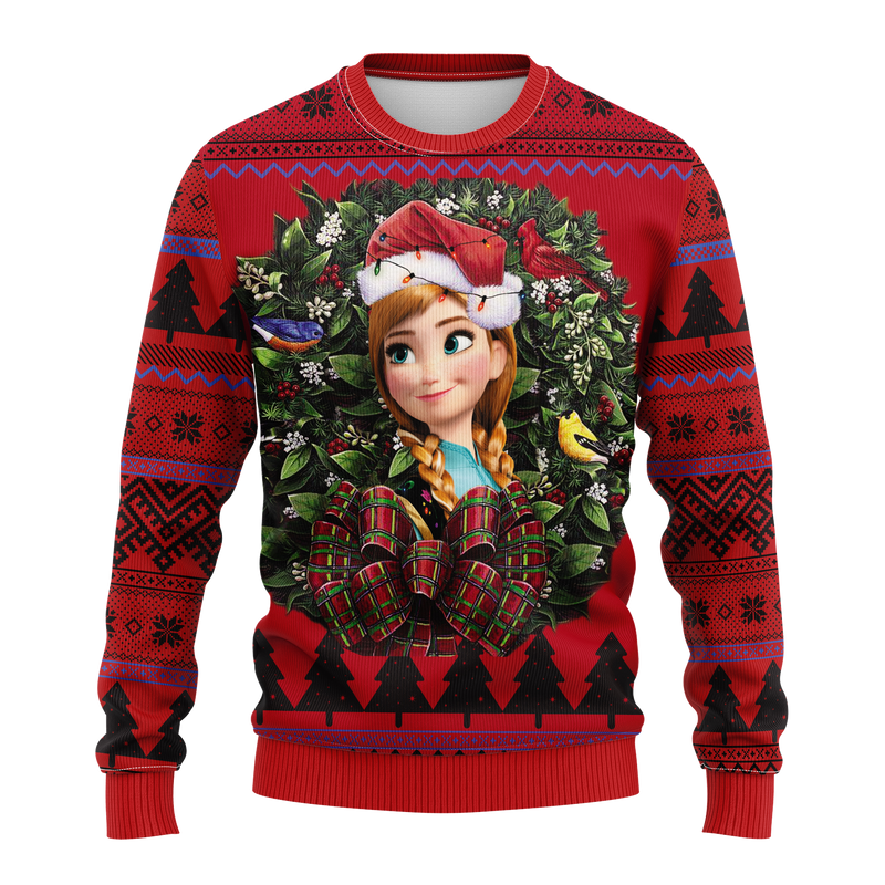 Anna Frozen Noel Mc Ugly Christmas Sweater Thanksgiving Gift Nearkii