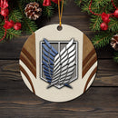 Attack On Titans Cream Mica Ornament Perfect Gift For Holiday Nearkii