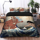 Attack On Titans The Great Wave Japan Anime Bedding Set