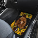 Cute Sunflower Poodle Car Floor Mats Car Accessories For Poodle Owners Nearkii