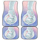 Baby Elephant Front And Back Car Mats (Set Of 4) Nearkii