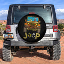 Baby Yoda And Mandalorian Riding Jeep Funny Car Spare Tire Covers Gift For Campers Nearkii