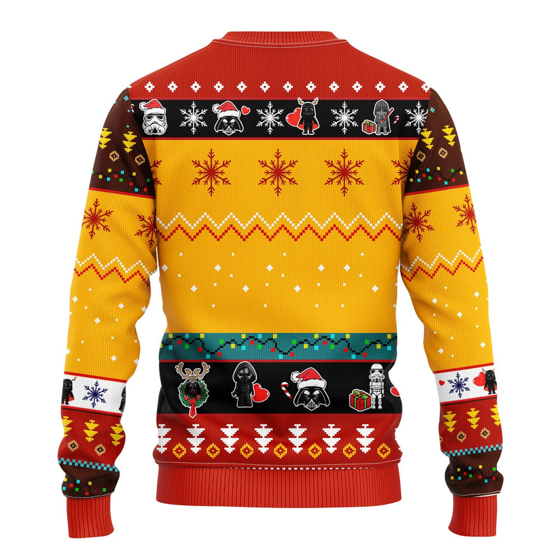 Star Wars Cute Ugly Christmas Sweater Yellow 1 Amazing Gift Idea Thanksgiving Gift Nearkii