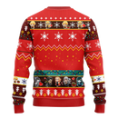 Agatsuma Zenitsu Demon Slayer Anime Ugly Christmas Sweater Red 1 Amazing Gift Idea Thanksgiving Gift