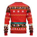 Dragon Ball Red Anime Ugly Christmas Sweater Red 1 Amazing Gift Idea Thanksgiving Gift Nearkii