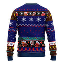 Inuyasha Anime Ugly Christmas Sweater Blue Amazing Gift Idea Thanksgiving Gift Nearkii