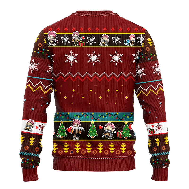 Natsu Fairy Tail Anime Ugly Christmas Sweater Amazing Gift Idea Thanksgiving Gift Nearkii