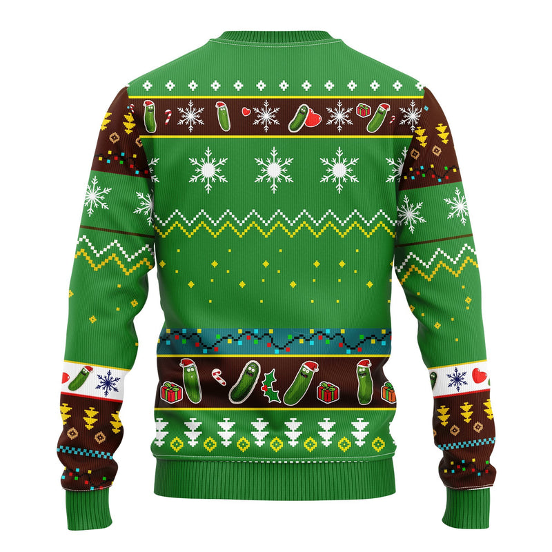 Pickle Rick Rick And Morty Ugly Christmas Sweater Green 1 Amazing Gift Idea Thanksgiving Gift Nearkii