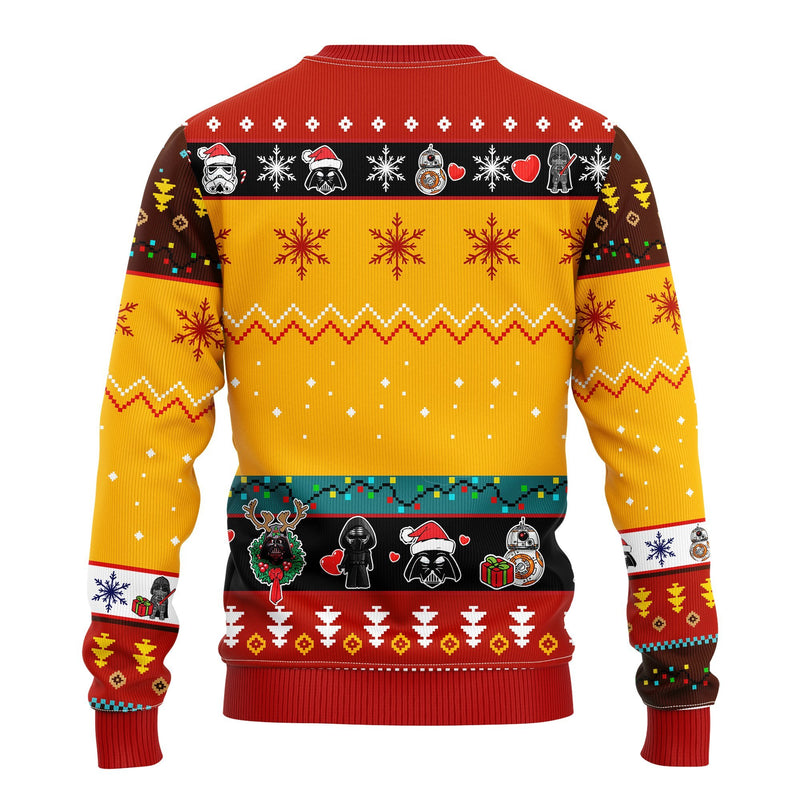 Star Wars Cute Ugly Christmas Sweater Yellow 2 Amazing Gift Idea Thanksgiving Gift Nearkii