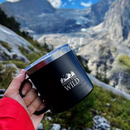 Black Into The Wild Insulated Travel Camping Mug Nearkii