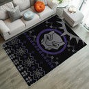 Black Panther Christmas Rug Carpet Rug Home Room Decor Nearkii