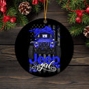 Halloween American Flag Blue Jeep Girl Mica Ornament Perfect Gift For Holiday Nearkii