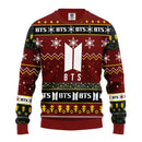 Bts Ugly Christmas Sweater Red Brown 1 Amazing Gift Idea Thanksgiving Gift Nearkii