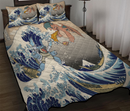 Blastoise Charizard The Great Wave Quilt Bed Sets