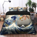 Blastoise Charizard The Great Wave Japan Bedding Set