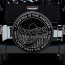 Camping Is The Answer, Who Cares What The Question Is Car Spare Tire Cover Gift For Campers Nearkii
