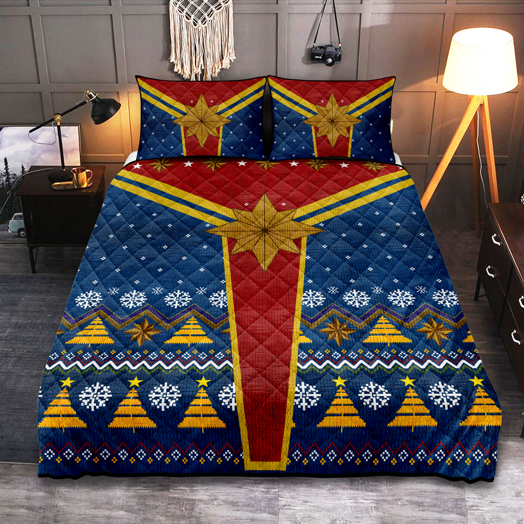 Captain Christmas Quilt Bed Sets