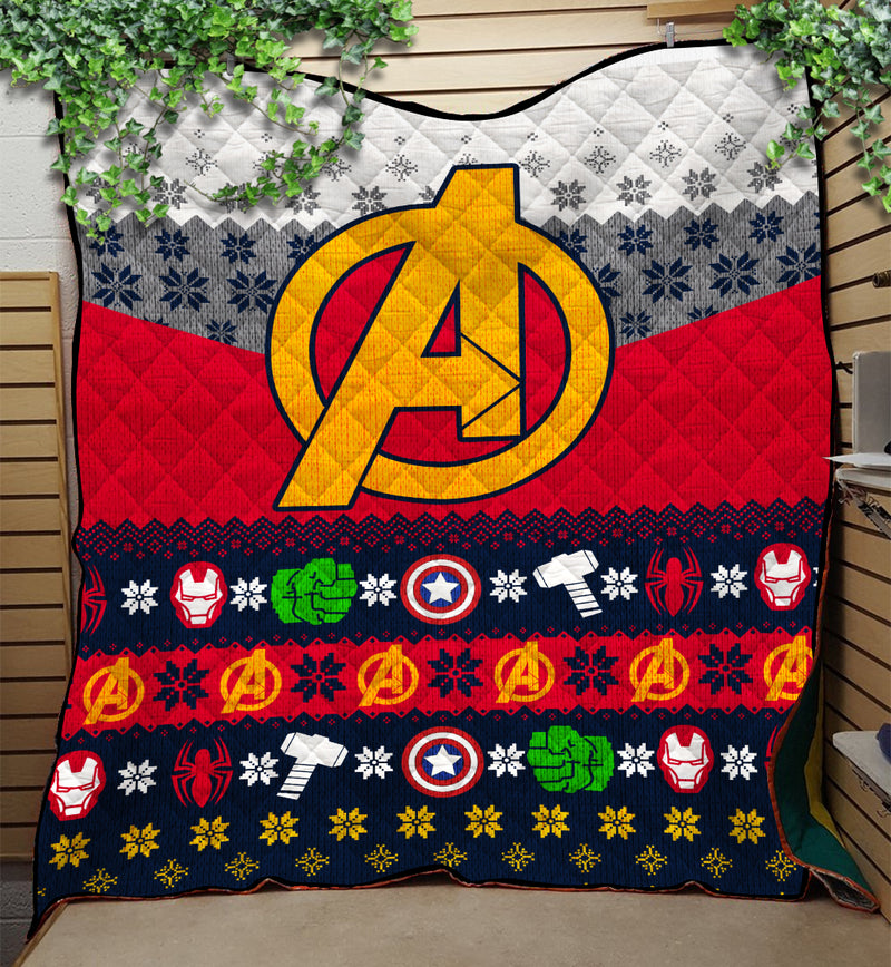 Avengers Christmas Quilt Blanket Nearkii