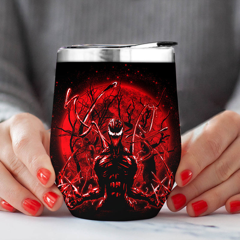 Carnage Moonlight Love You To Moon And Back Premium Wine Tumbler Nearkii