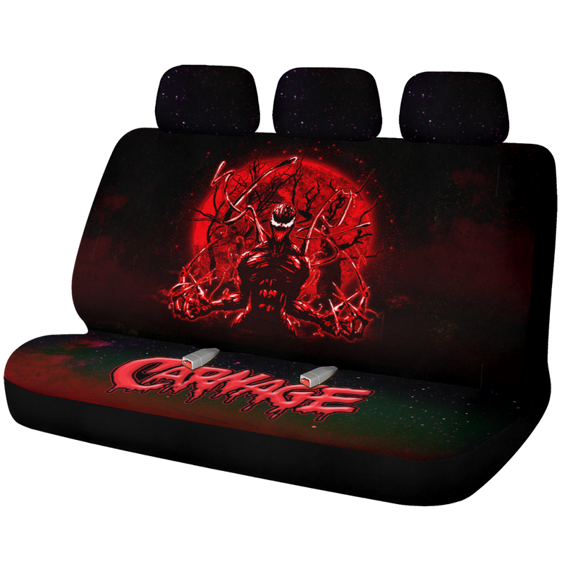 Carnage Moonlight Galaxy Premium Custom Car Back Seat Covers Decor Protectors Nearkii